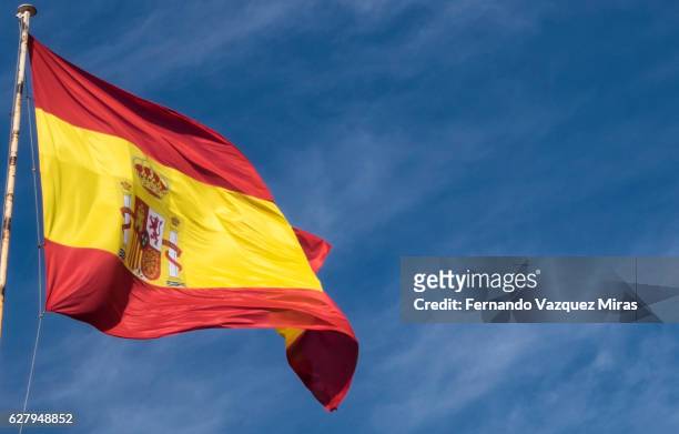 spanish flag - bandera españa fotografías e imágenes de stock