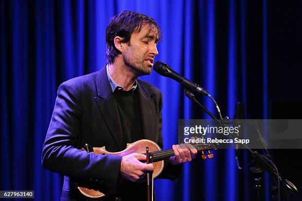 Musician Andrew Bird performs at An Evening with Andrew Bird at The GRAMMY Museum on December 5, 2016 in Los Angeles, California.