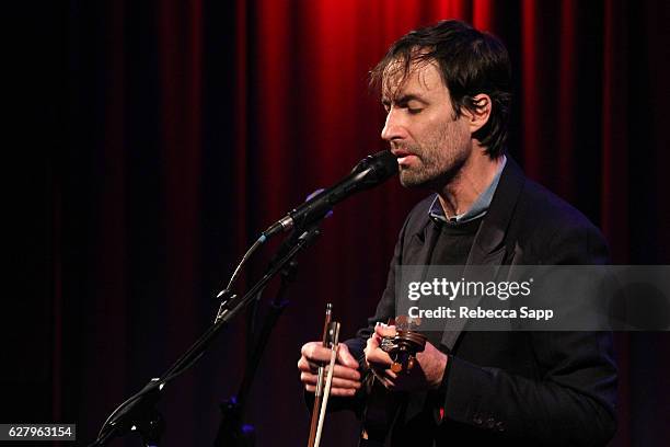 Musician Andrew Bird performs at An Evening with Andrew Bird at The GRAMMY Museum on December 5, 2016 in Los Angeles, California.