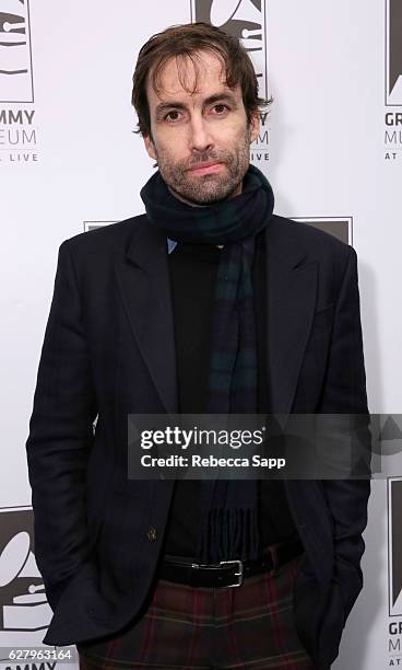 Musician Andrew Bird attends An Evening with Andrew Bird at The GRAMMY Museum on December 5, 2016 in Los Angeles, California.