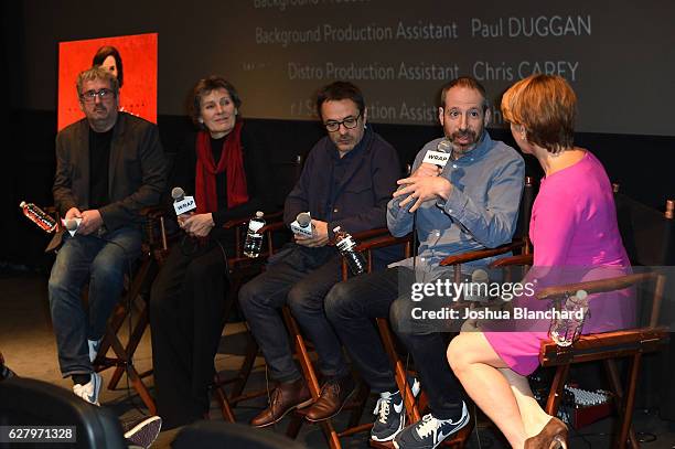 Production Designer Jean Rabasse, Costume Designer Madeline Fontaine, Cinematographer Stephanie Fontaine, Writer Noah Oppenheim and Moderator Sharon...