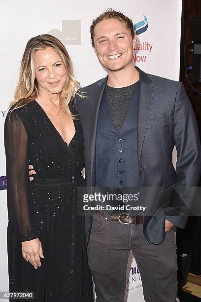 Maria Bello and Elijah Allan-Blitz attend Equality Now's 3rd Annual "Make Equality Reality" Gala - Arrivals at Montage Beverly Hills on December 5,...