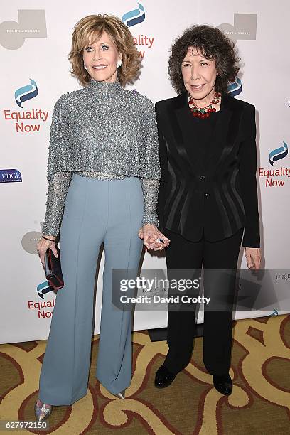 Jane Fonda and Lily Tomlin attend Equality Now's 3rd Annual "Make Equality Reality" Gala - Arrivals at Montage Beverly Hills on December 5, 2016 in...