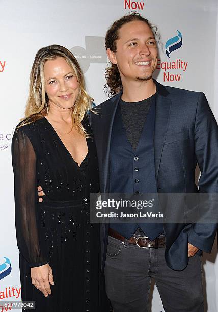 Actress Maria Bello and Elijah Allan-Blitz attend Equality Now's 3rd annual "Make Equality Reality" gala at Montage Beverly Hills on December 5, 2016...