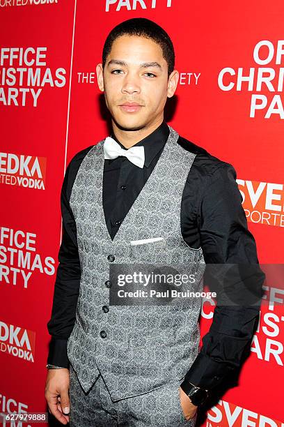 Jeremy L. Carver attends the Paramount Pictures with Paramount Pictures with The Cinema Society & Svedka Host a Screening of "Office Christmas Party"...