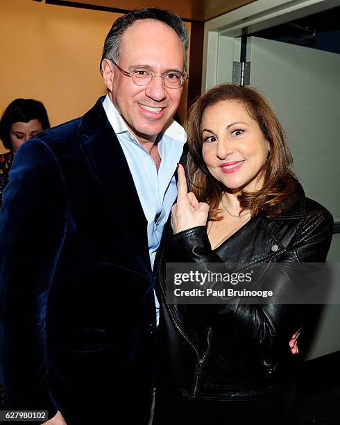 Andrew Saffir and Kathy Najimy attends the Paramount Pictures with Paramount Pictures with The Cinema Society & Svedka Host a Screening of "Office...