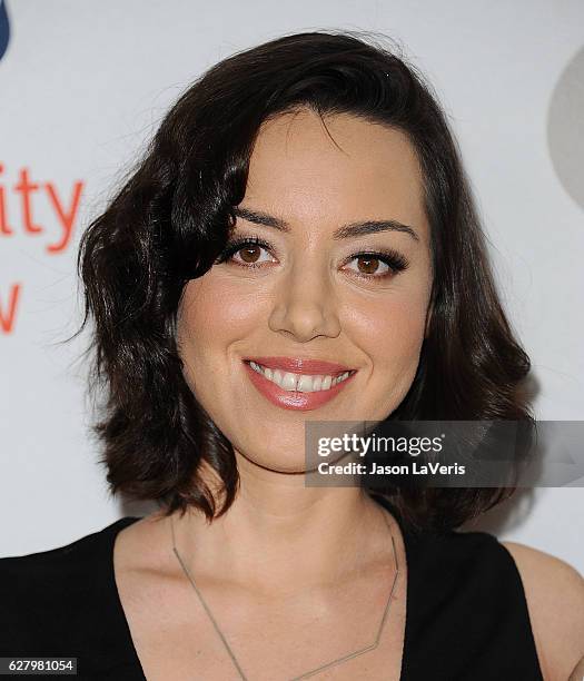 Actress Aubrey Plaza attends Equality Now's 3rd annual "Make Equality Reality" gala at Montage Beverly Hills on December 5, 2016 in Beverly Hills,...