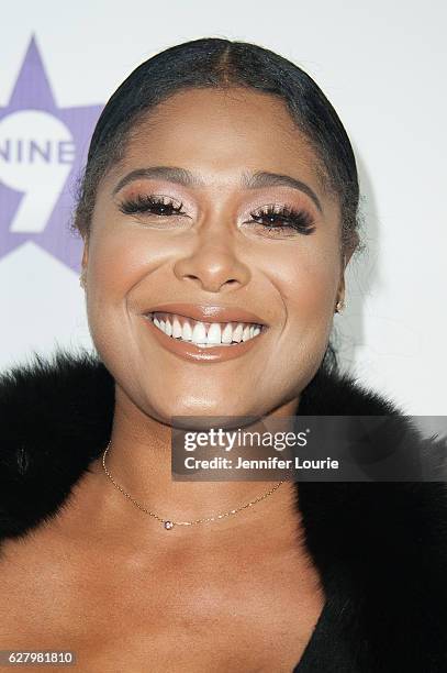 Althea Heart arrives at the 9th Annual Manifest Your Destiny Toy Drive and Fundraiser on December 5, 2016 in Los Angeles, California.