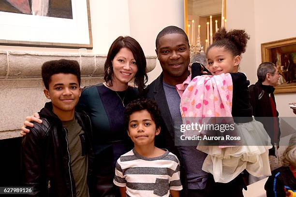 Caleb Oyelowo, Jessica Oyelowo, Asher Oyelowo, David Oyelowo and Zoe Oyelowo attend Barbara Broccoli and Walt Disney Studios Host a Screening and...