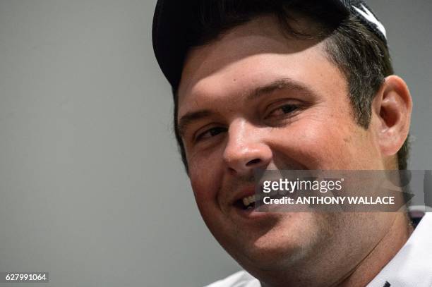 Golfer Patrick Reed speaks during an interview with AFP in Hong Kong on December 6 ahead of the Hong Kong Open golf tournament. - Reed on December 6...
