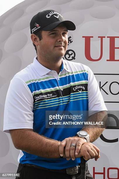 Golfer Patrick Reed looks on after a photocall in Hong Kong on December 6 ahead of the Hong Kong Open golf tournament. Reed on December 6 described...