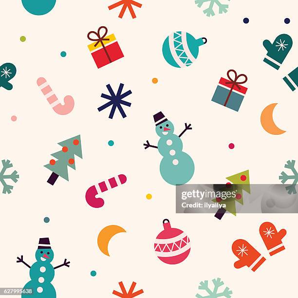 stockillustraties, clipart, cartoons en iconen met christmas seamless pattern - noord europese etniciteit