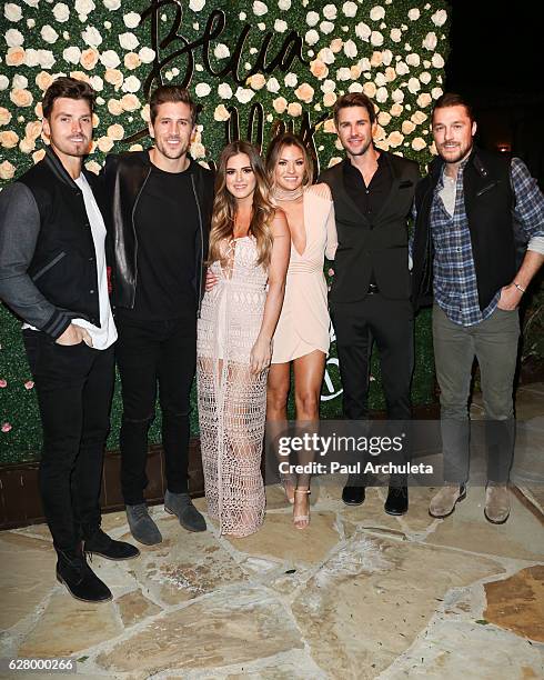 Reality TV Personalities Luke Pell, Jordan Rodgers, JoJo Fletcher, Becca Tilley, Robert Graham and Chris Soules attend Becca Tilley's Blog and...