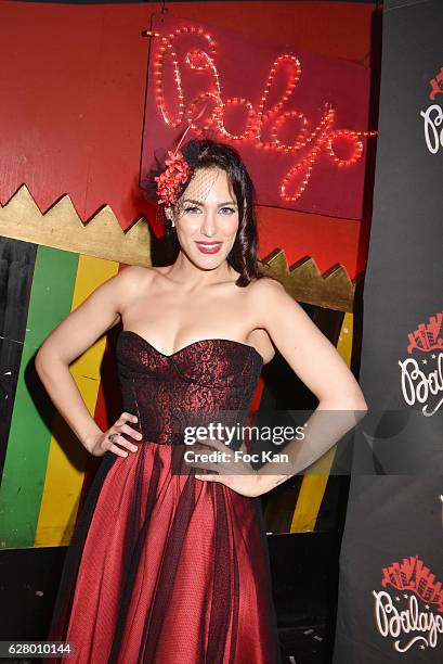 Comedian singer Haylen from Le Rouge et Le noir attends Balajo 80th Anniversary Party at Balajo on December 5, 2016 in Paris, France.