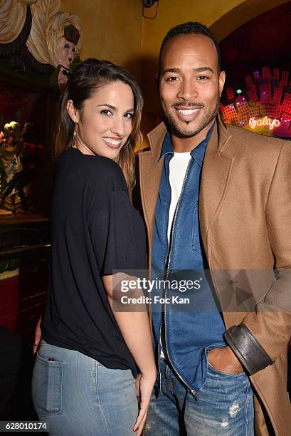 Presenter Charlotte Namura and Jean Luc Guizonne attend Balajo 80th Anniversary Party at Balajo on December 5, 2016 in Paris, France.