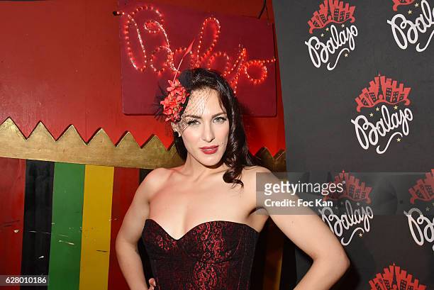 Comedian singer Haylen from Le Rouge et Le noir attends Balajo 80th Anniversary Party at Balajo on December 5, 2016 in Paris, France.