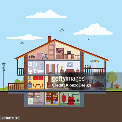 House Interior High-Res Vector Graphic - Getty Images