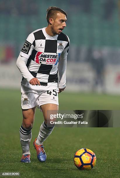 Boavista FC's midfielder Iuri Medeiros in action during the Primeira Liga match between Pacos de Ferreira and Boavista FC at Estadio da Mata Real on...