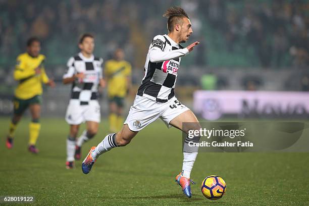 Boavista FC's midfielder Iuri Medeiros in action during the Primeira Liga match between Pacos de Ferreira and Boavista FC at Estadio da Mata Real on...