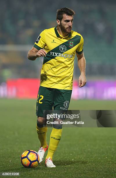 Pacos Ferreira's defender Miguel Vieira from Portugal in action during the Primeira Liga match between Pacos de Ferreira and Boavista FC at Estadio...