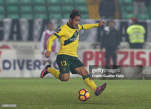 Pacos Ferreira's defender Joao Gois from Portugal in action during the Primeira Liga match between Pacos de Ferreira and Boavista FC at Estadio da...