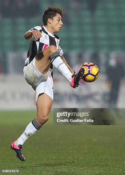 Boavista FC's defender Edu Machado in action during the Primeira Liga match between Pacos de Ferreira and Boavista FC at Estadio da Mata Real on...