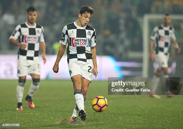 Boavista FC's defender Edu Machado in action during the Primeira Liga match between Pacos de Ferreira and Boavista FC at Estadio da Mata Real on...