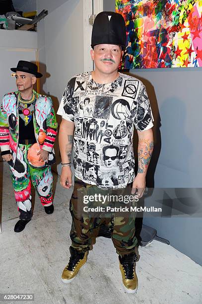 Guest attends the Patricia Field Art Basel Debut with Art Fashion Pop Up and Runway Presentation at The White Dot Gallery in Wynwood on December 1,...