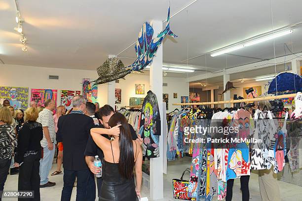 Atmosphere at the Patricia Field Art Basel Debut with Art Fashion Pop Up and Runway Presentation at The White Dot Gallery in Wynwood on December 1,...