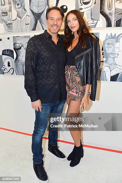 Guests attend the Patricia Field Art Basel Debut with Art Fashion Pop Up and Runway Presentation at The White Dot Gallery in Wynwood on December 1,...