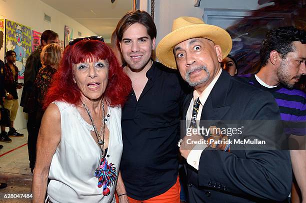 Patricia Field and Guests attend the Patricia Field Art Basel Debut with Art Fashion Pop Up and Runway Presentation at The White Dot Gallery in...