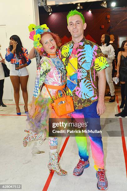 Guests attend the Patricia Field Art Basel Debut with Art Fashion Pop Up and Runway Presentation at The White Dot Gallery in Wynwood on December 1,...