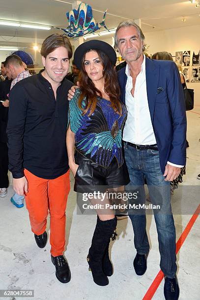 Guests attend the Patricia Field Art Basel Debut with Art Fashion Pop Up and Runway Presentation at The White Dot Gallery in Wynwood on December 1,...