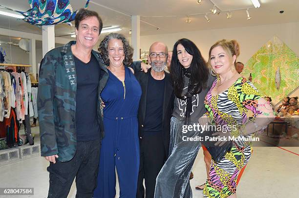 Guests attend the Patricia Field Art Basel Debut with Art Fashion Pop Up and Runway Presentation at The White Dot Gallery in Wynwood on December 1,...