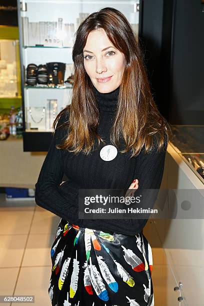 Miss France 1999 Mareva Galanter attends "Les Bonnes Fees & Julien D'Orcell Launch a Key Chain To Benefit " for Les Bonnes Fees Association In...