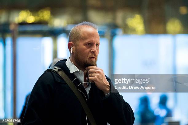 Brad Parscale, President-elect Donald Trump's campaign digital director, arrives at Trump Tower, December 6, 2016 in New York City. Trump and his...