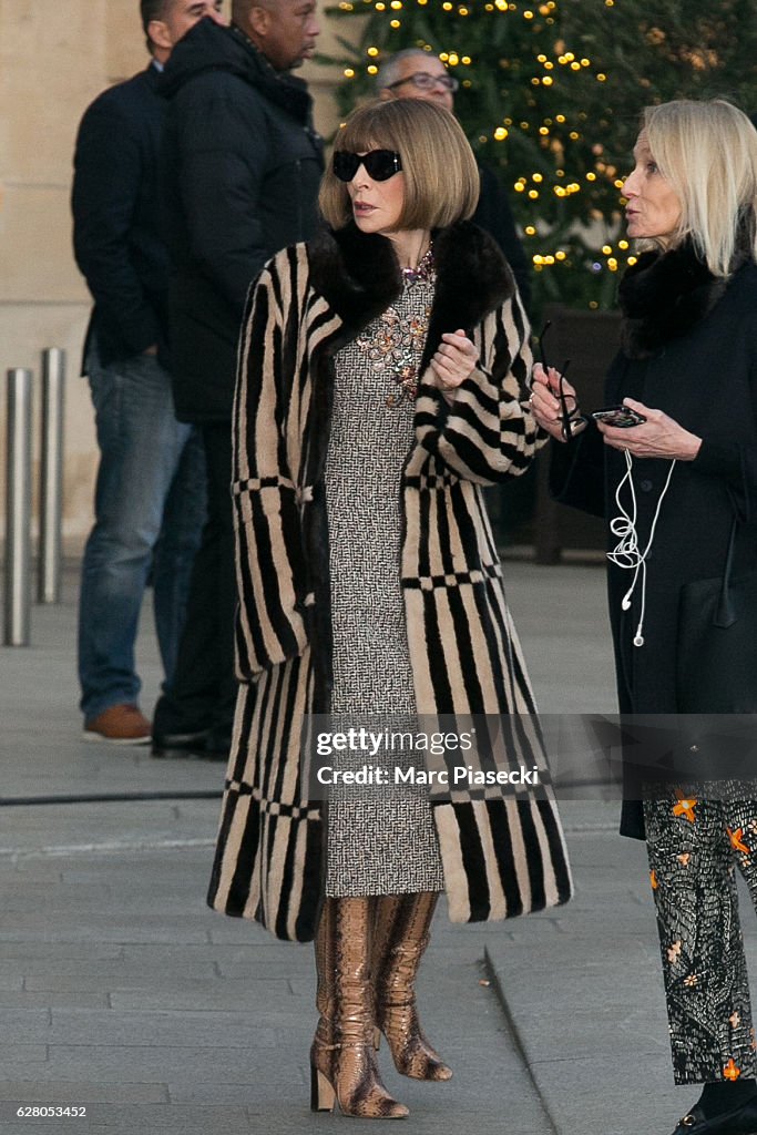 "Chanel Collection des Metiers d'Art 2016/17 : Paris Cosmopolite"  : Outside Arrivals At Hotel Ritz