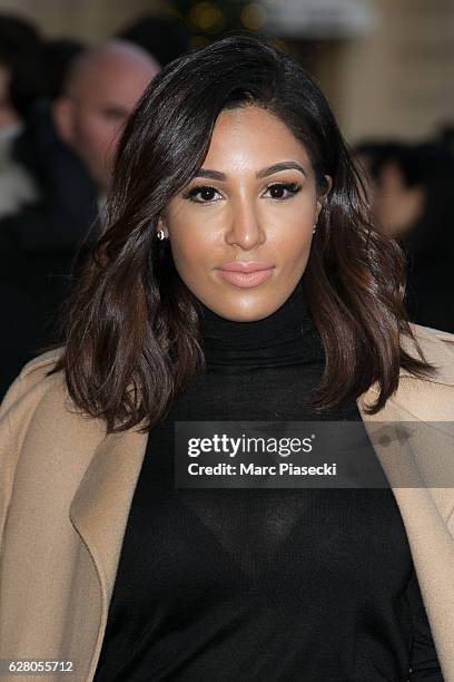 Majda Sakho is seen at the 'RITZ' hotel during the 'Chanel collection des Metiers d'Art 2016/2017' on December 6, 2016 in Paris, France.