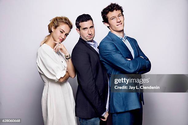 Actress Grace Van Patten, director Adam Leon, and actor Callum Turner, from the film "Tramps," pose for a portrait at the Toronto International Film...