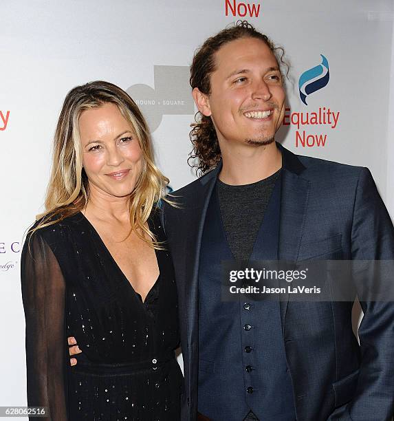 Actress Maria Bello and Elijah Allan-Blitz attend Equality Now's 3rd annual "Make Equality Reality" gala at Montage Beverly Hills on December 5, 2016...