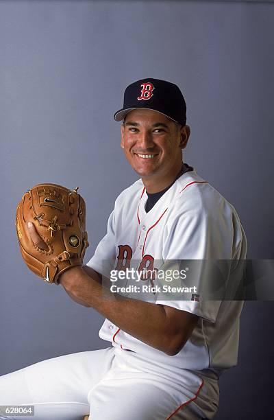 Juan Pena of the Boston Red Sox poses for a studio portrait during Spring Training at the City of Palms Park in Fort Myers, Florida.Mandatory Credit:...