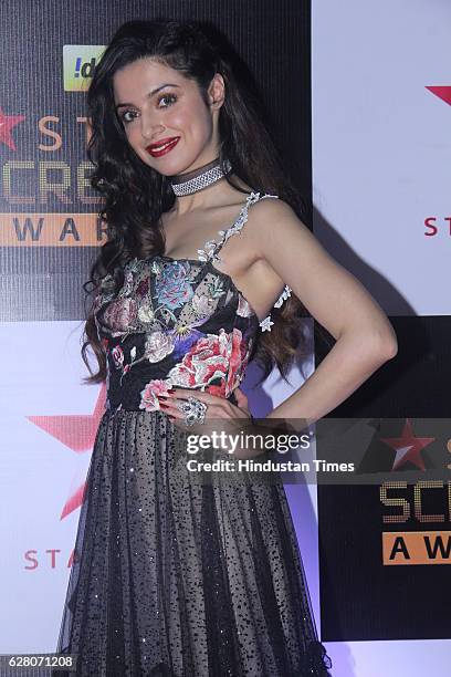 Divya Khosla during the 23rd Annual Star Screen Awards 2016 on December 4, 2016 in Mumbai, India.