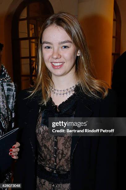 Princess Alexandra de Hanovre attends the "Chanel Collection des Metiers d'Art 2016/17 : Paris Cosmopolite" : Photocall at Hotel Ritz on December 6,...