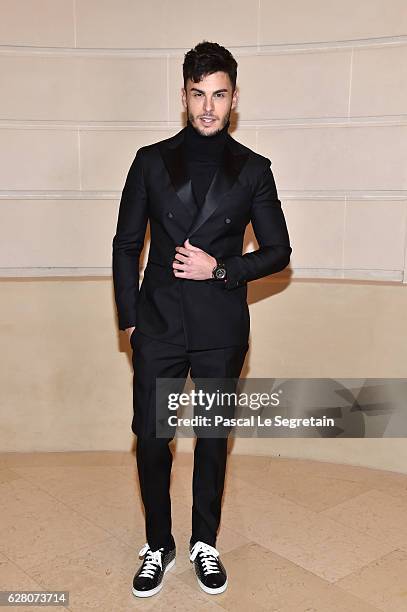 Baptiste Giabiconi attends "Chanel Collection des Metiers d'Art 2016/17 : Paris Cosmopolite" Show on December 6, 2016 in Paris, France.