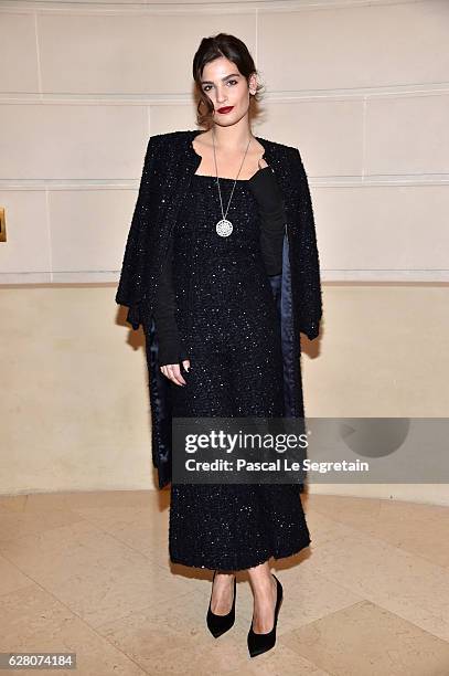 Alma Jodorowsky attends "Chanel Collection des Metiers d'Art 2016/17 : Paris Cosmopolite" Show on December 6, 2016 in Paris, France.