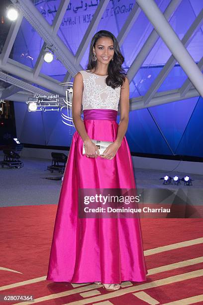 Flora Coquerel attends the 16th Marrakech International Film Festival : Day Five on December 6, 2016 in Marrakech, Morocco.
