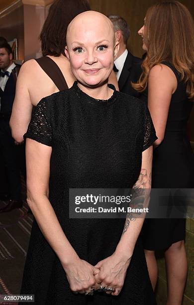 Gail Porter attends Macmillan Cancer Support's celebrity Christmas stocking auction at The Park Lane Hotel on December 6, 2016 in London, England.