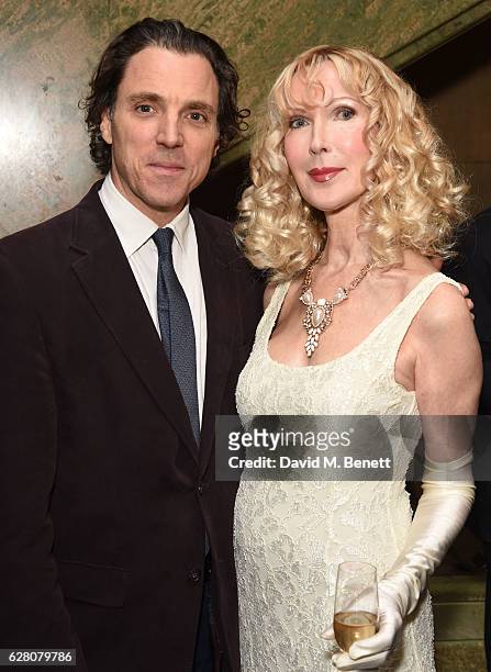 Sacha Newley and Basia Briggs attend Macmillan Cancer Support's celebrity Christmas stocking auction at The Park Lane Hotel on December 6, 2016 in...