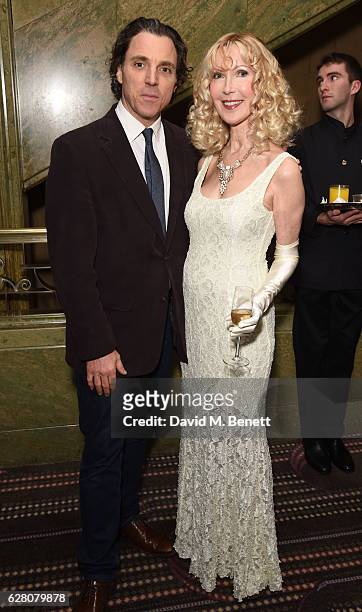 Sacha Newley and Basia Briggs attend Macmillan Cancer Support's celebrity Christmas stocking auction at The Park Lane Hotel on December 6, 2016 in...