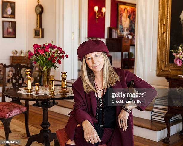 American singer, songwriter, actress, and filmmaker Barbra Streisand is photographed for New York Times on July 19, 2016 at home in Malibu,...